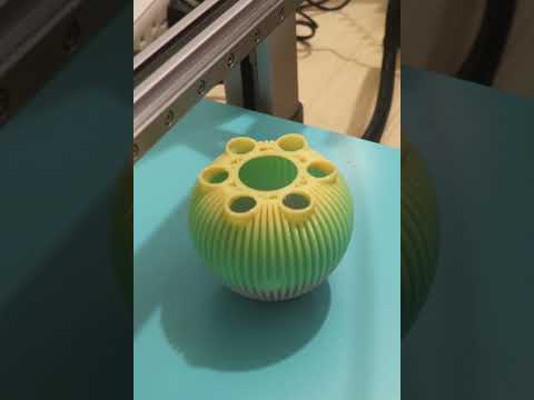 Multi-Aperture Ribbed Vase